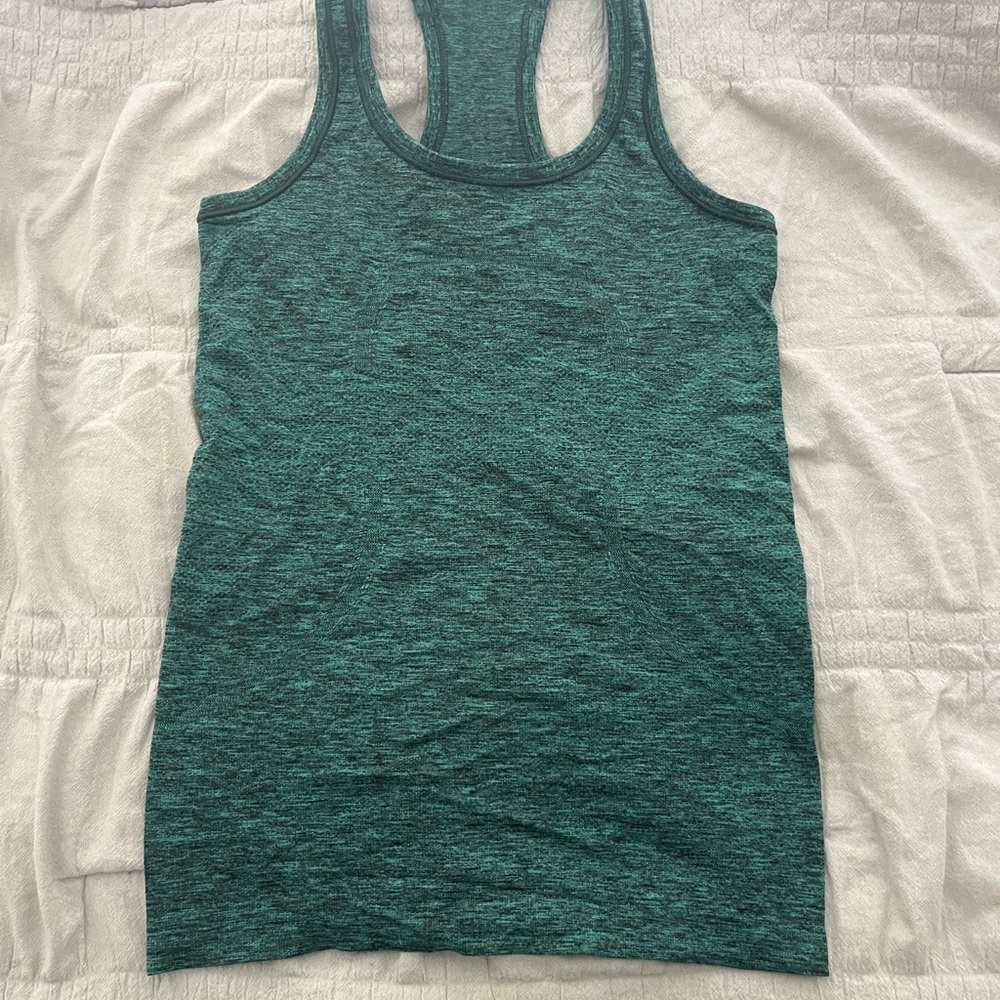 lululemon athletica Teal Heather Racerback Tank